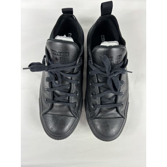 Converse Low Top Sneakers Black 8 Neoprene Gothic Goth Gothcore Black on Black - Picture 7 of 9
